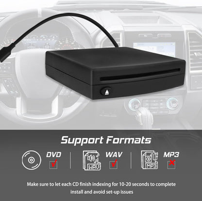 Cidava Vehicle CD Player, Cidava OE Integrated Vehicle CD Player via USB Radio Connection – (See Vehicle Fit Chart Image)