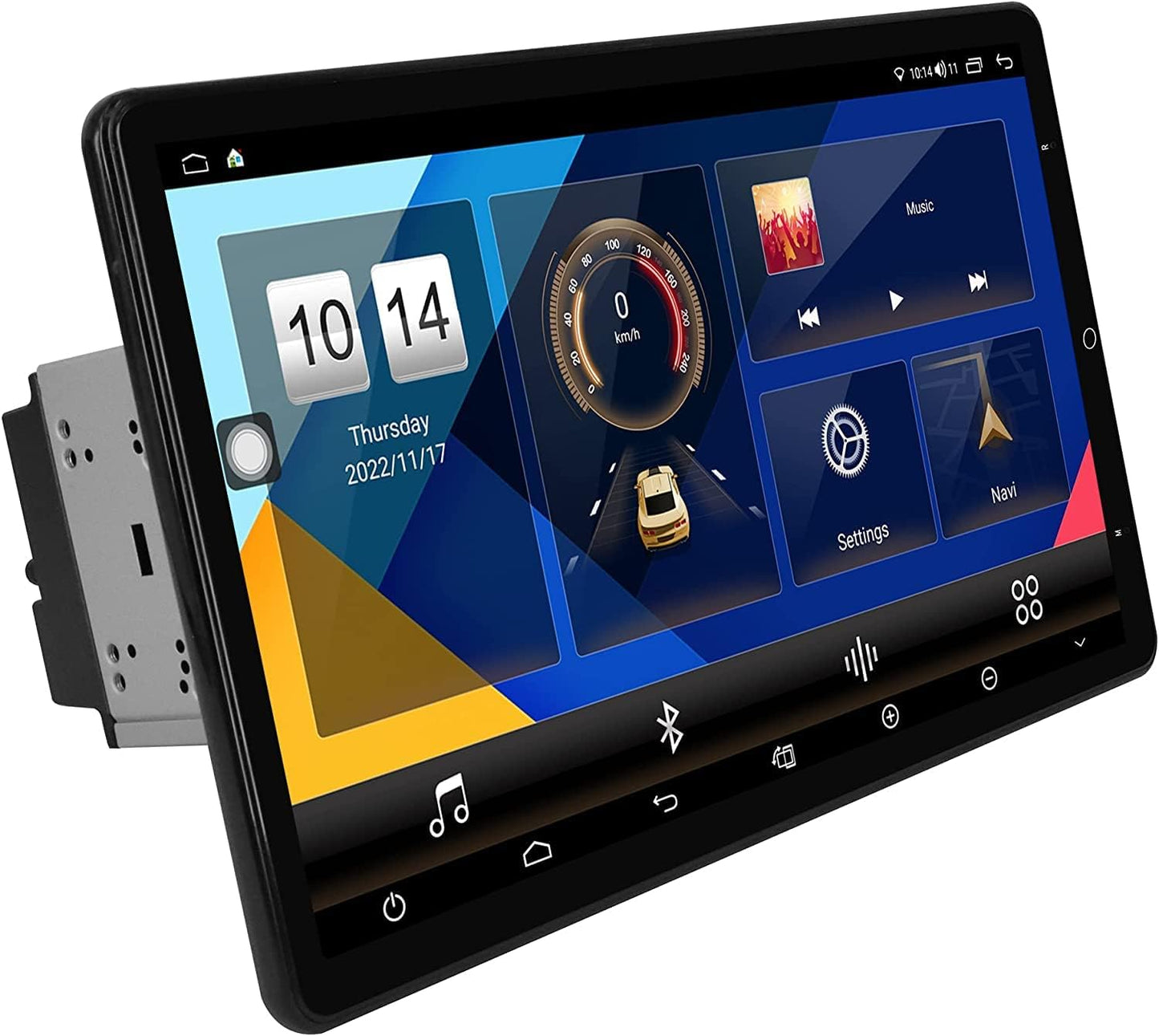 Cidava Universal Double Din Car Stereo Carplay Radio 13.3 Inch Octa Core, Rotatable Android Navigation Car Stereo