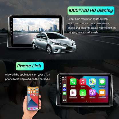 Car Stereo for Toyota Corolla 2019 2020 2021, Car Audio Receiver with Bluetooth, Video/Music Player, AM/FM, Touch Screen, Android Auto/CarPlay