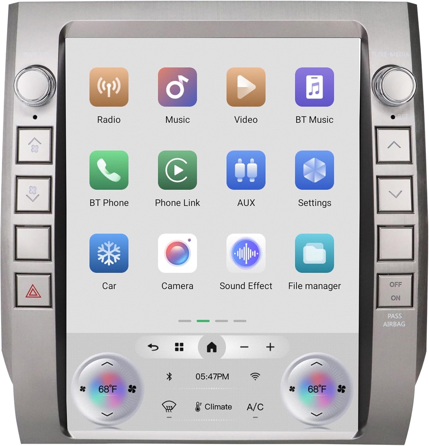 Cidava 12.1 Inch T-Style Car Radio, CarPlay Stereo for Toyota Tundra 2014-2021