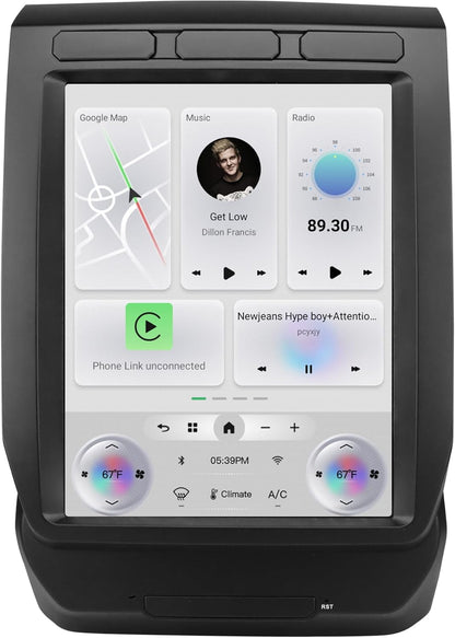Cidava F150 T-Style Car Radio, CarPlay Stereo for F150 2015-2022, F250/F350/F450 2017-2022