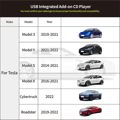 Cidava Vehicle CD Player, Cidava OE Integrated Vehicle CD Player via USB Radio Connection – (See Vehicle Fit Chart Image)