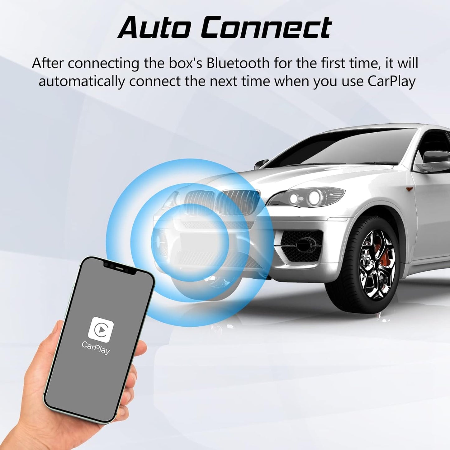 Cidava Wireless CarPlay Adapter, Compatible with Factory Wired CarPlay Cars (Model Year: 2019 to 2022), Wireless CarPlay Dongle Convert Wired to Wireless CarPlay, CPC200-U2W-Plus Black