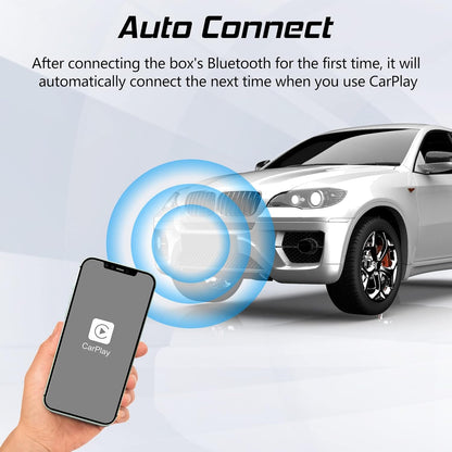 Cidava Wireless CarPlay Adapter, Compatible with Factory Wired CarPlay Cars (Model Year: 2019 to 2022), Wireless CarPlay Dongle Convert Wired to Wireless CarPlay, CPC200-U2W-Plus Black