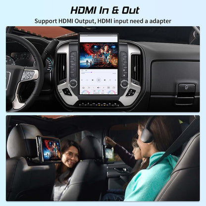 Cidava 13 Inch Qualcomm Android 11 Car Radio for Chevy Silverado and GMC Sierra 2014-2018, T-Style Car Stereo