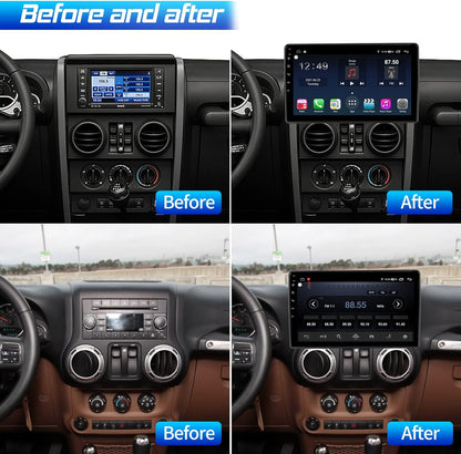 Android Car Stereo, Car Multimedia Player with Apple CarPlay & Android Auto, 10'' HD Touchscreen Car Radio