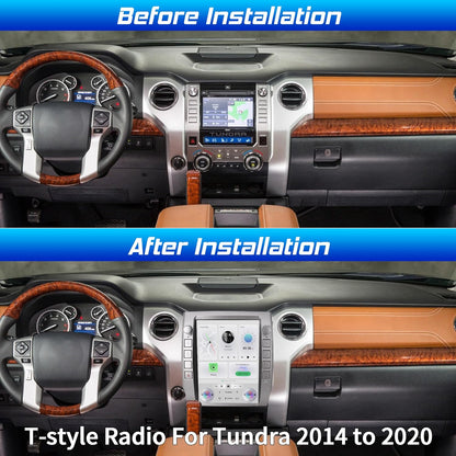 Cidava 12.1 Inch T-Style Car Radio, CarPlay Stereo for Toyota Tundra 2014-2021